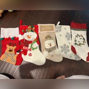 Festive Christmas Stockings Set